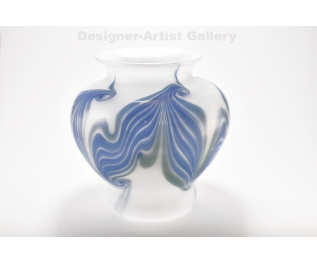 Vandermark Blue/White Glass Vase