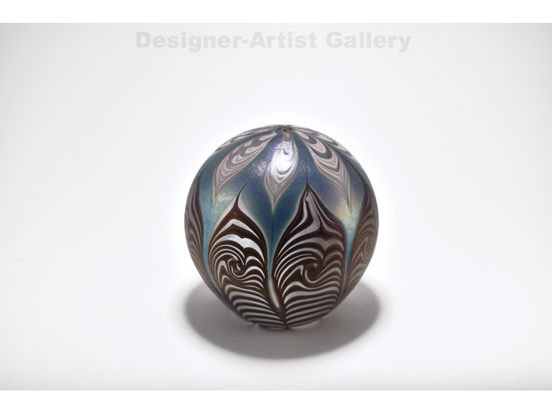 Vandermark Purple/Blue Paperweight 3.5"